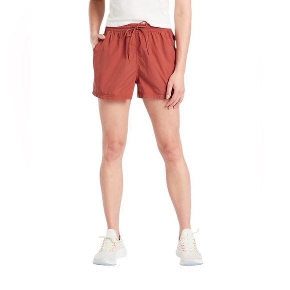 Athleta Size 0 Orange/Red Expedition Athletic Shorts. - Picture 1 of 6